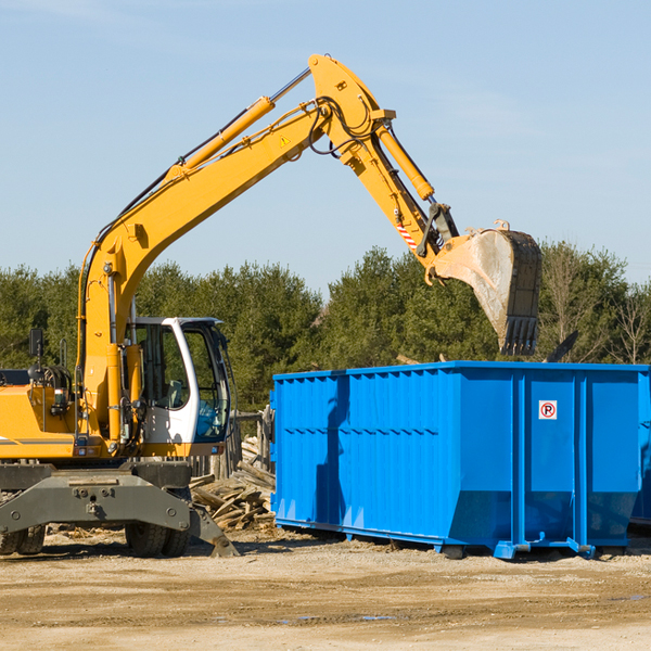 is there a minimum or maximum amount of waste i can put in a residential dumpster in Franklin Springs NY